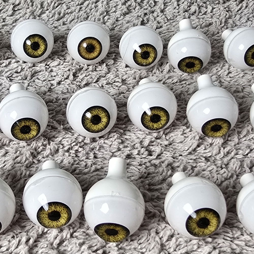 Vintage Tallina's 20mm Acrylic Doll Eyes Brown